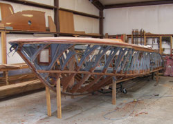 A Super Aquarama ready for new sides and bottom.