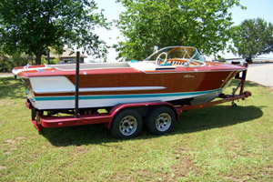 A Riva Olympic ready for delivery to the show