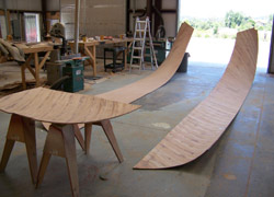 New hull sides and transom
