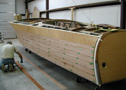 Preparing to vacuum press the new side