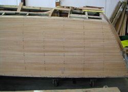 Screw pattern on the side of a Riva Tritone