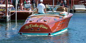 A Riva Olympic ready for delivery to the show